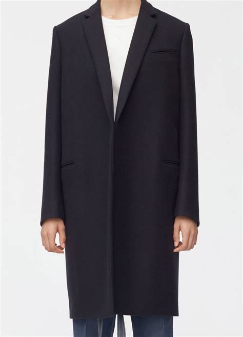 crombie coat celine|Crombie coat in double face wool blend .